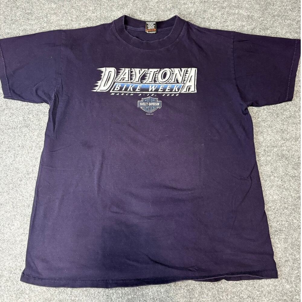 Y2K Harley-Davidson Daytona Bike Week 2000 T-Shirt Mens XL Biker Tee